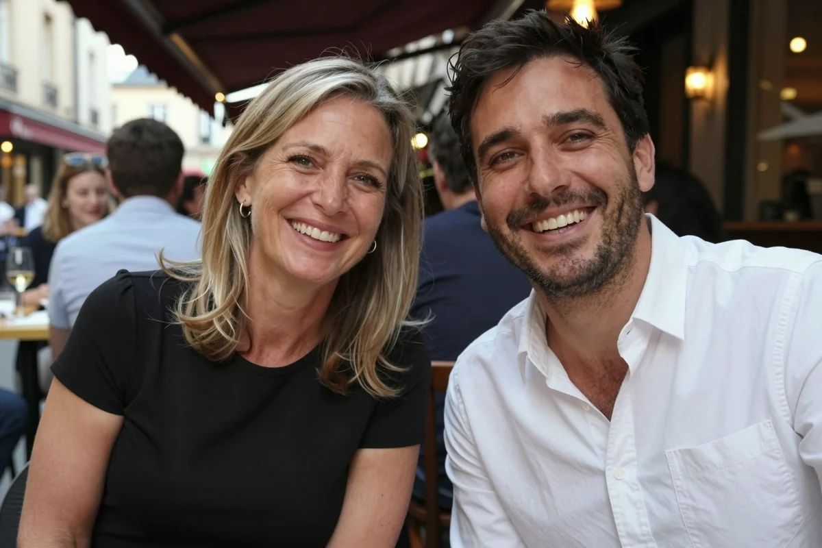 Se rencontrer près de chez soi Un rire partagé en terrasse près de chez soi, une rencontre qui démarre bien