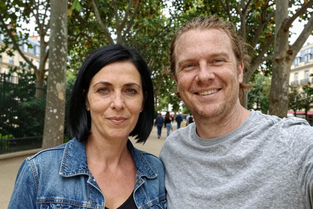 Se rencontrer près de chez soi Un rire partagé dans un parc près de chez soi, une rencontre qui démarre bien